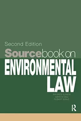 Couverture du produit · Sourcebook on Environmental Law (Cavendish Sourcebook)