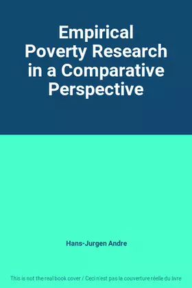 Couverture du produit · Empirical Poverty Research in a Comparative Perspective