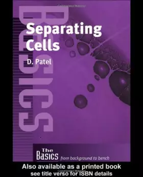 Couverture du produit · Separating Cells (The Basics)