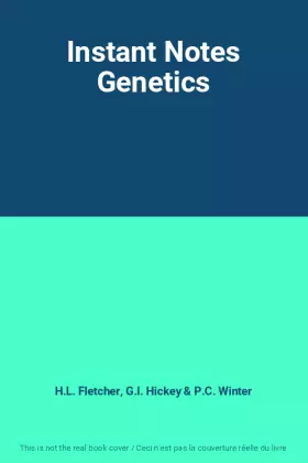 Couverture du produit · Instant Notes Genetics