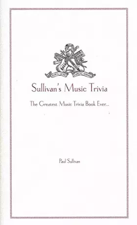 Couverture du produit · Sullivan's Music Trivia