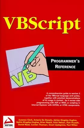 Couverture du produit · VBScript programmer's reference (en anglais)