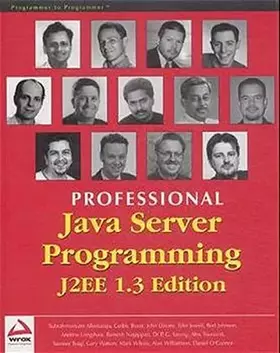 Couverture du produit · Professional Java Server Programming. J2EE 1.3 Edition
