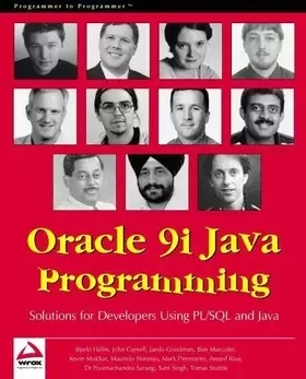Couverture du produit · Oracle 9i Java Programming: Solutions for Developers Using PL/SQL and Java