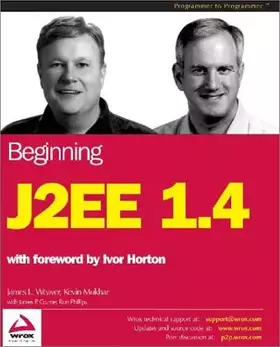 Couverture du produit · Beginning J2EE 1.4