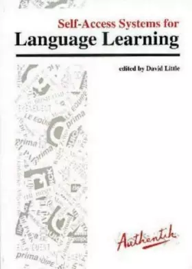 Couverture du produit · Self-access Systems for Language Learning