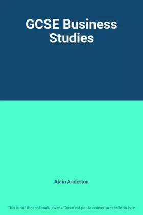 Couverture du produit · GCSE Business Studies