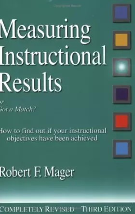 Couverture du produit · Measuring Instructional Results