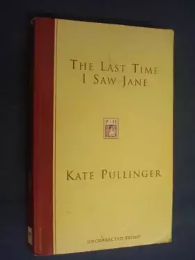 Couverture du produit · The Last Time I Saw Jane
