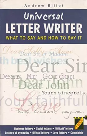 Couverture du produit · Universal Letter Writer