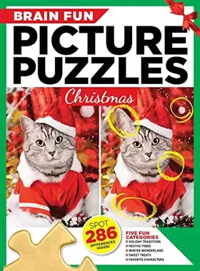 Couverture du produit · Brain Fun Picture Puzzles: Christmas
