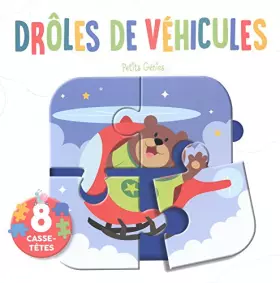 Couverture du produit · Mon livre puzzle Drôles de véhicules