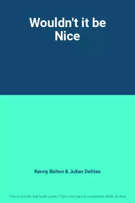 Couverture du produit · Wouldn't it be Nice