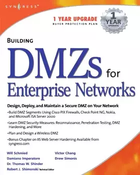 Couverture du produit · Building DMZs For Enterprise Networks