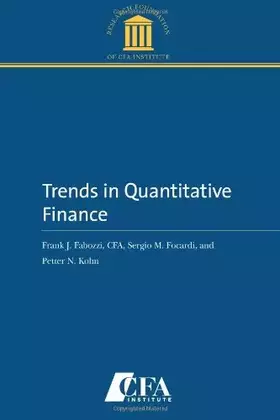 Couverture du produit · Trends in Quantitative Finance