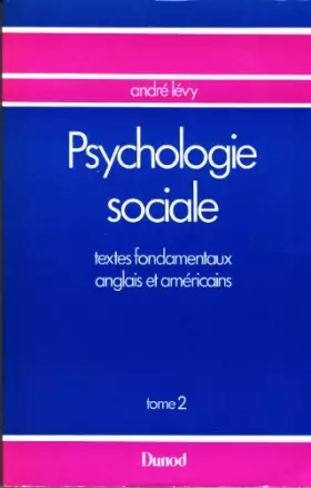 Couverture du produit · Psychologie sociale