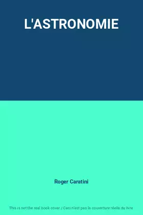 Couverture du produit · L'ASTRONOMIE