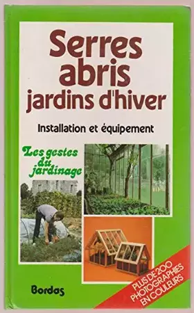 Couverture du produit · Serres, abris, jardins d'hiver