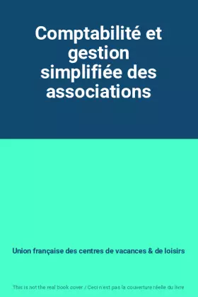 Couverture du produit · Comptabilité et gestion simplifiée des associations