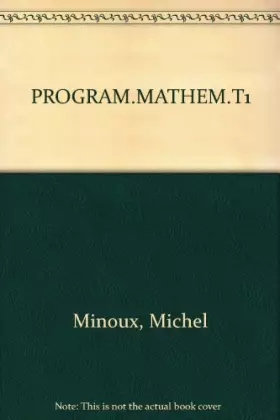Couverture du produit · PROGRAM.MATHEM.T1
