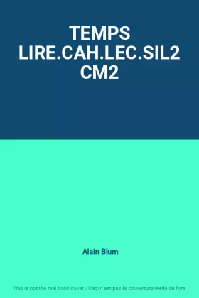 Couverture du produit · TEMPS LIRE.CAH.LEC.SIL2 CM2
