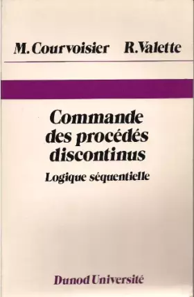 Couverture du produit · Commande des procédés discontinus : Logique séquentielle
