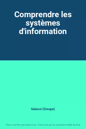 Couverture du produit · Comprendre les systèmes d'information