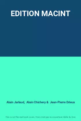 Couverture du produit · EDITION MACINT