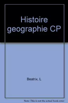 Couverture du produit · Histoire et géographie : CP