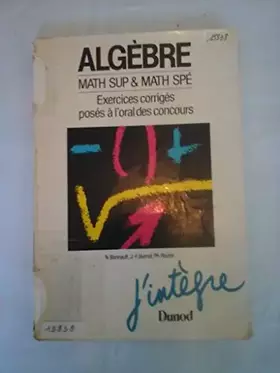 Couverture du produit · Algebre maths sup.et spe. 020895