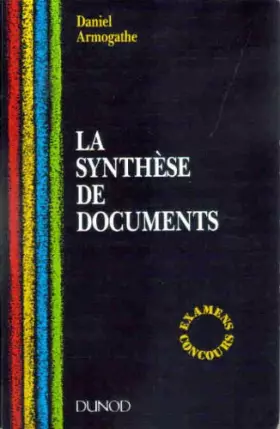 Couverture du produit · La synthese de documents