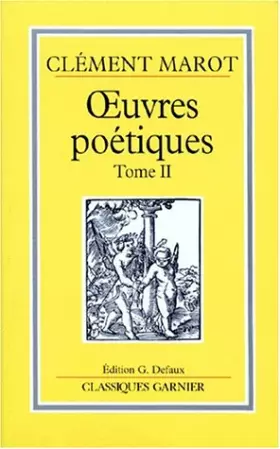 Couverture du produit · Oeuvres poétiques, tome 2