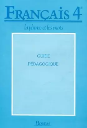 Couverture du produit · 4e. Livret du professeur