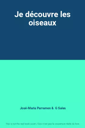 Couverture du produit · Je découvre les oiseaux