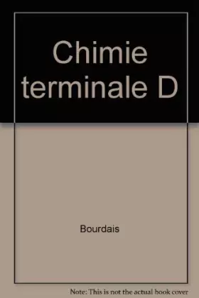 Couverture du produit · Chimie terminale D