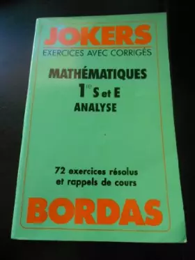 Couverture du produit · Mathématiques, 1re S et E