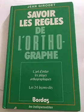Couverture du produit · SAV.REGLES ORTHOGRAPHE (Ancienne Edition)