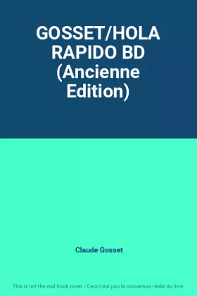 Couverture du produit · GOSSET/HOLA RAPIDO BD (Ancienne Edition)