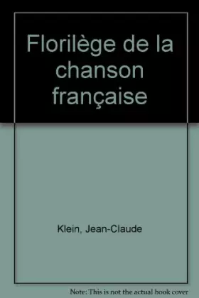 Couverture du produit · Florilège de la chanson française