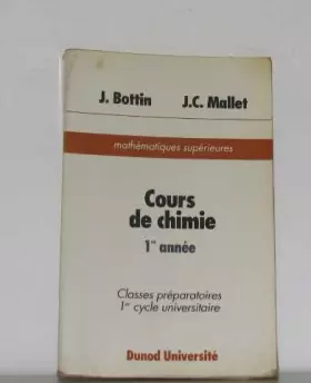 Couverture du produit · Cours de chimie, tome 1
