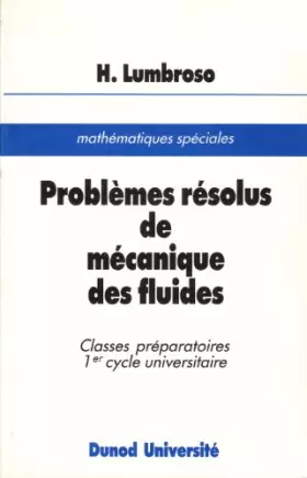 Couverture du produit · Problèmes résolus de mécanique des fluides