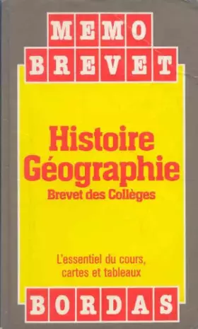 Couverture du produit · MEMOBREV/2 HIST.GEOGR.89    (Ancienne Edition)