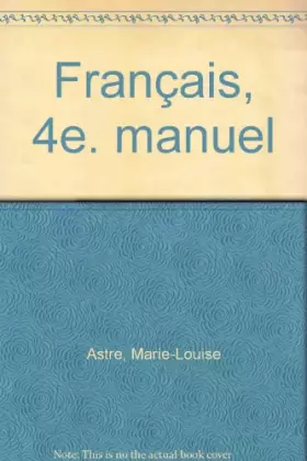 Couverture du produit · Français, 4e. manuel