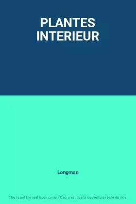 Couverture du produit · PLANTES INTERIEUR