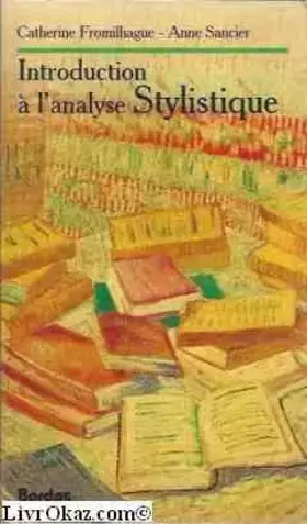 Couverture du produit · Introduction à l'analyse stylistique