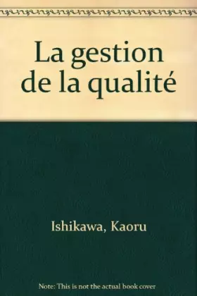 Couverture du produit · La gestion de la qualité