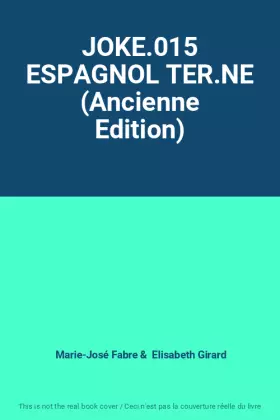Couverture du produit · JOKE.015 ESPAGNOL TER.NE (Ancienne Edition)