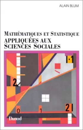 Couverture du produit · Mathématiques et statistique appliquées aux sciences sociales