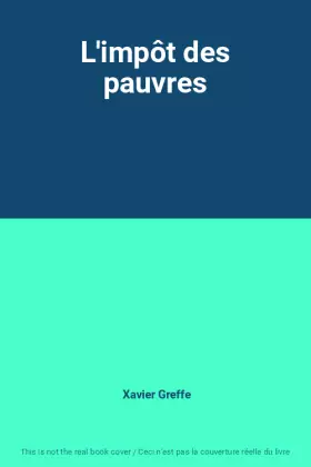Couverture du produit · L'impôt des pauvres