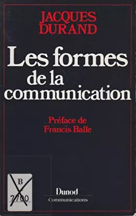 Couverture du produit · Les formes de la communication